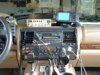 CB wires are TAPED TO THE RADIO
