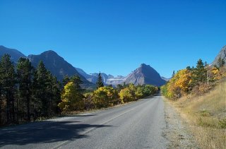 Many Glacier Road Early October